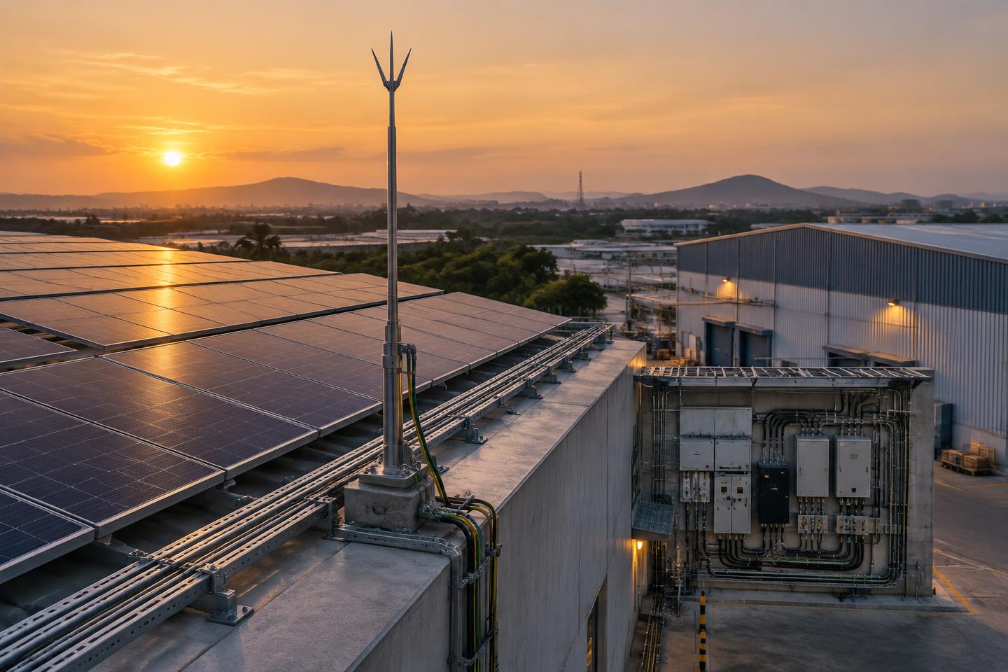 Solar and industrial electrical installation